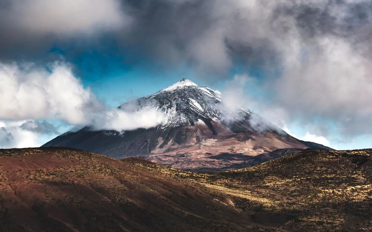 teneryfa wulkan widok na wulkan teide