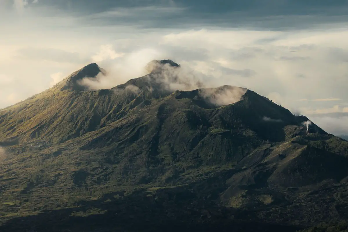 wulkan batur widok pełen natury