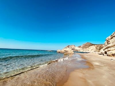 Kos Grecja widok na plażę i morze