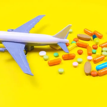 leki psychotropowe w samolocie